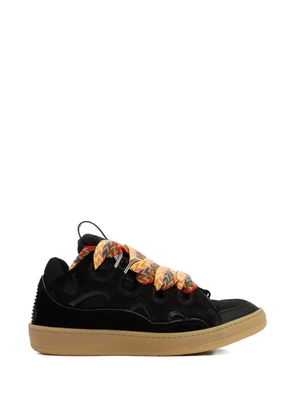 Lanvin patterned-laces sneakers - Black