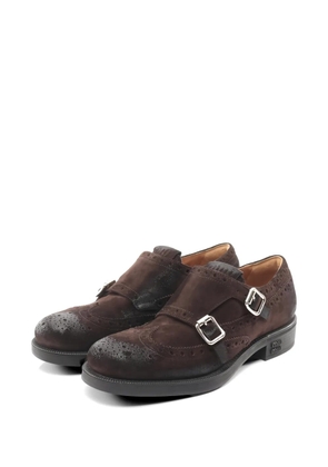 Miu Miu Pre-Owned × Church's 2020s Scamosciato Old monk shoes - Brown