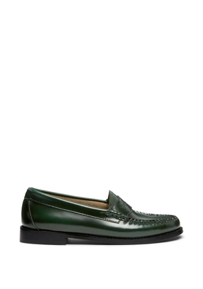 G.H.Bass leather penny loafers - Green