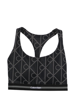 Calvin Klein patterned performance top - Black