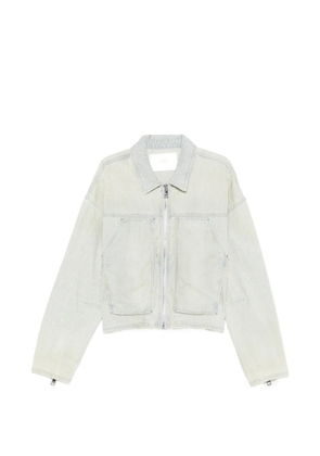 Purple Brand striped zip jacket - Neutrals