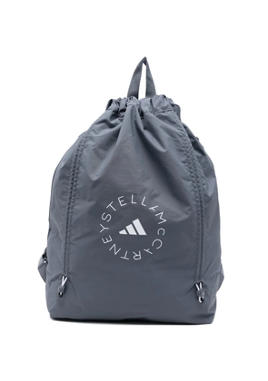 adidas by Stella McCartney logo print drawstring bag - Grey