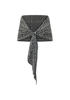 CHIARA BONI La Petite Robe polka-dot scarf - Black