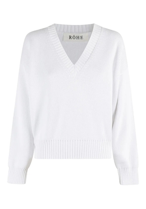 Róhe V-neck sweater - White