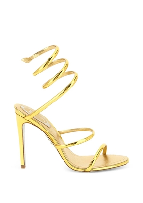 René Caovilla Cleo spiral-strap sandals - Gold