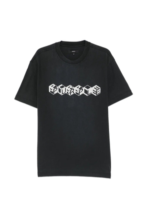 Purple Brand cube graphic T-shirt - Black