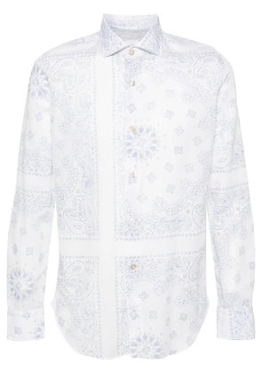 Eleventy paisley-print shirt - White
