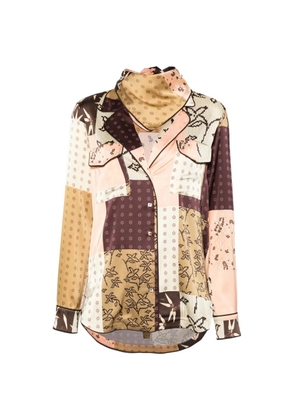 SIEDRES Micla buttoned long-sleeve shirt - Brown