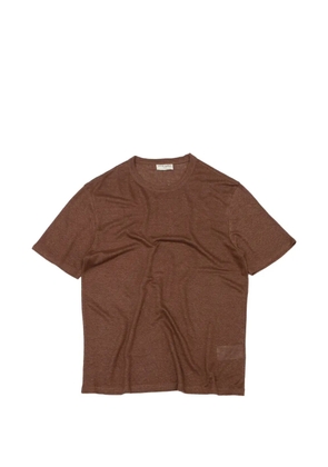 Officine Generale linen T-shirt - Brown