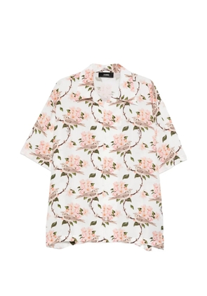 AMIRI bird floral shirt - White