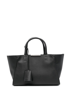 System top handle tote bag - Black