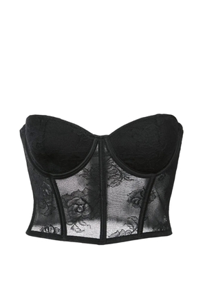 Fleur Du Mal lace bustier top - Black