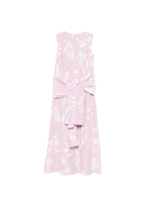 Rosso 35 floral belted midi dress - Pink