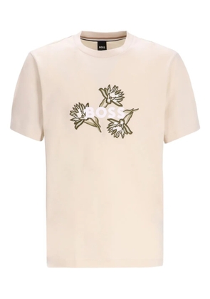 BOSS crew-neck T-shirt - Neutrals