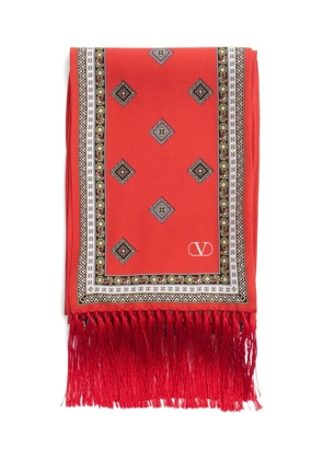 Valentino Garavani Chamber silk scarf - Red