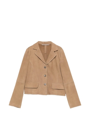 THE JACK LEATHERS Paige suede jacket - Neutrals