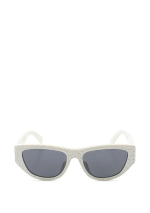 Celine Pre-Owned 2020s rhinestone-embellished sunglasses - White