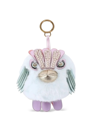 Kurt Geiger London pompom eagle charm keyring - Blue