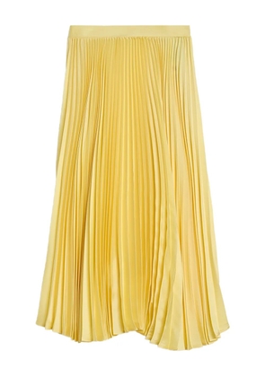 Jil Sander pleated midi skirt - Yellow