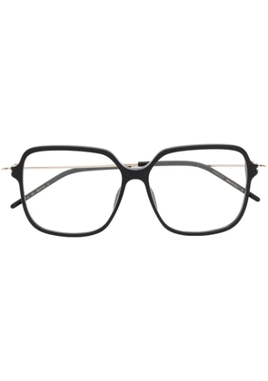 Gucci Eyewear logo-engraved square-frame glasses - Black