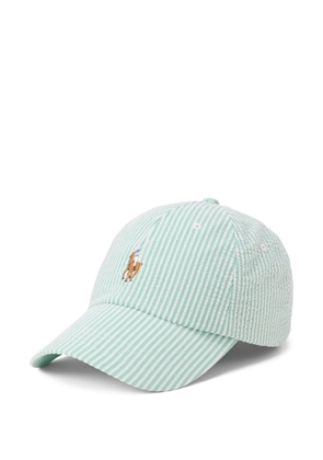 Polo Ralph Lauren Seersucker striped ball cap - Green
