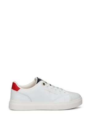 Tommy Hilfiger logo leather sneakers - White