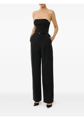 Elisabetta Franchi bandeau belted jumpsuit - Black