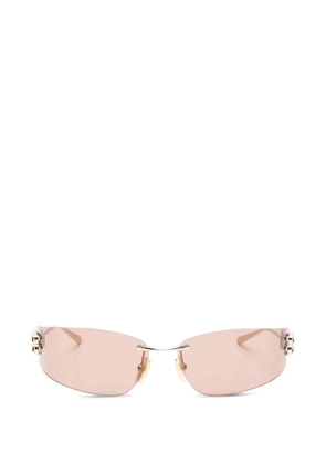 Balenciaga Eyewear Gossip rimless logo sunglasses - Gold