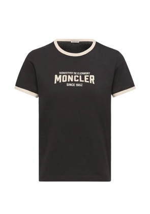 Moncler flock-logo T-shirt - Black