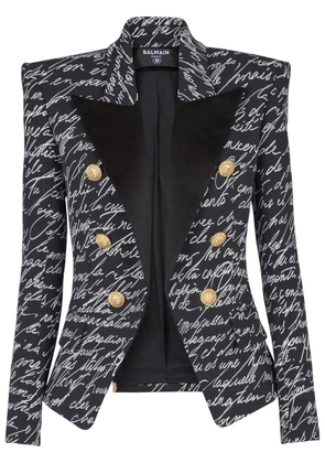Balmain Love Letter tailored jacket - Black