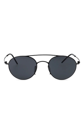 Giorgio Armani 0AR6169 round-frame metal sunglasses - Black