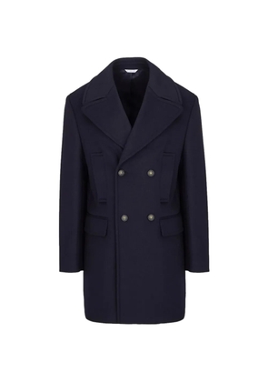 Manuel Ritz flap-pocket double-breasted coat - Blue