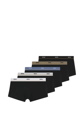 BOSS logo-waistband (set of five) - Black