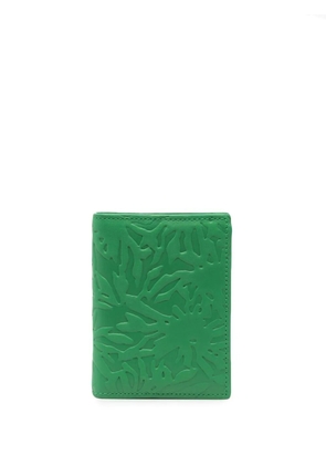 Comme Des Garçons Wallet embossed leather wallet - Green