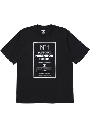 Neighborhood graphic print t-shirt - Black
