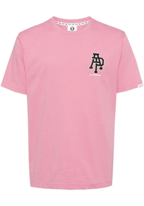 AAPE BY *A BATHING APE® graphic-print cotton T-shirt - Pink