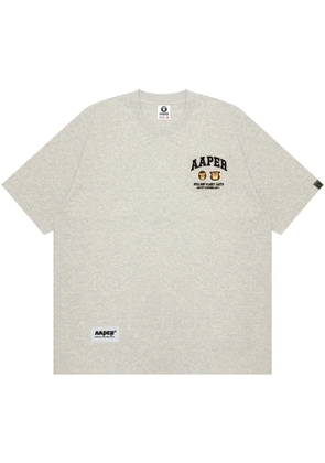 AAPE BY *A BATHING APE® logo-print T-shirt - Grey