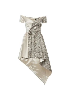 Elisabetta Franchi leopard-print mini dress - Neutrals