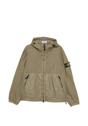 Stone Island hooded zip jacket - Green