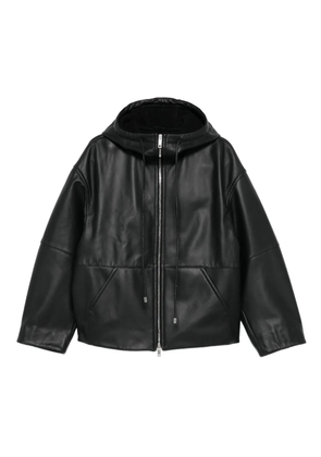 Sportmax hooded zip-up jacket - Black