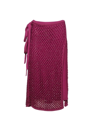 diotima beaded tie midi skirt - Pink