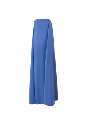 Carolina Herrera strapless draped gown - Blue