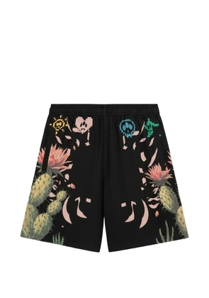 BARROW cactus-print shorts - Black