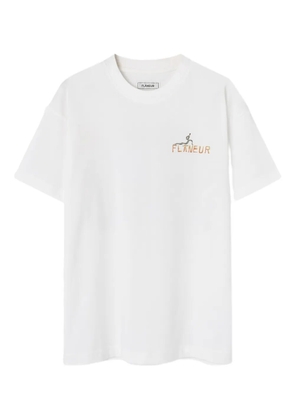 FLÂNEUR Passage Of Time printed T-shirt - White