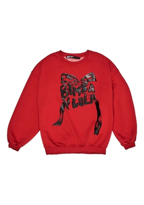 Bimba y Lola graphic-print cotton sweatshirt - Red