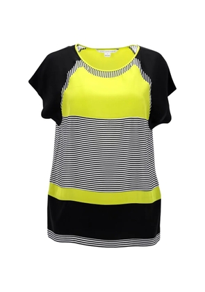 Diane Von Furstenberg Vintage striped blouse - Black