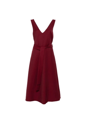 P.A.R.O.S.H. V-neck belted dress - Red
