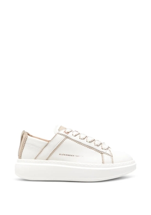 Alexander Smith Wembley Unlined metallic detail leather sneakers - White