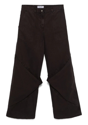 The Attico wide-leg trousers - Brown