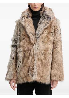 Zadig&Voltaire Faune faux fur coat - Neutrals